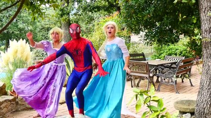 Frozen Elsa Has An Accident? w/ Spiderman Joker & Rapunzel - Funny Superhero Video :)