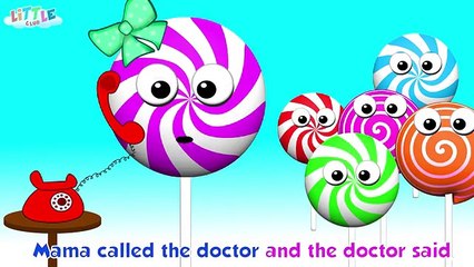 Five Little Lollipops Jumping on the Bed - Nursery Rhyme for Kids