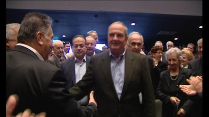 Ο Καραμανλής στην βράβευση της Γιαννάκου στη Λαμία