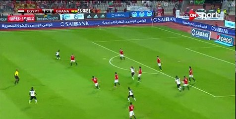 بدء الشوط الثاني من مباراة مصر وغانا بـ "رمضان صبحي"