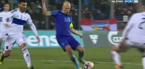 Arjen Robben Goal HD 0-1 Luxembourg vs Netherlands