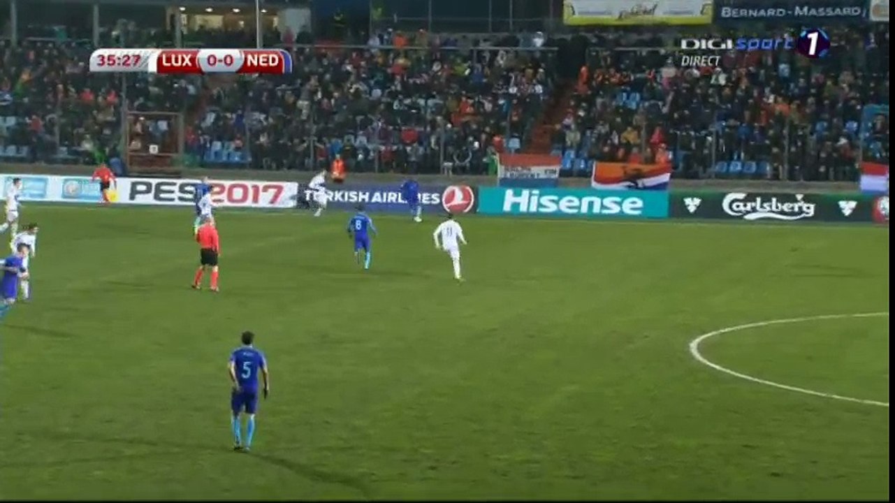 Arjen Robben Goal HD - Luxembourg 0-1 Netherlands - 13-11-2016