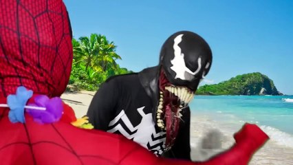 Spiderman VS Venom VS Maleficent VS Elsa Super Heroes in Real life Full Compilation of Episodes!