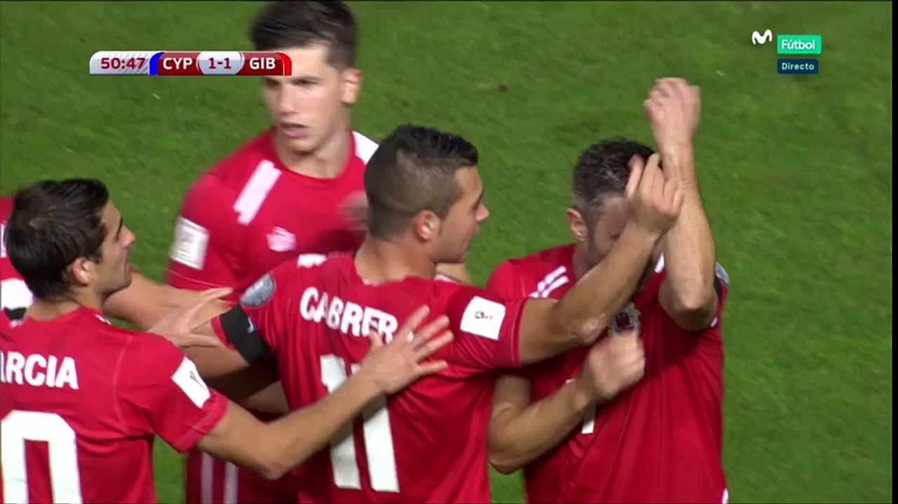 Lee Casciaro Goal HD - Cyprus 1-1 Gibraltar -  13-11-2016