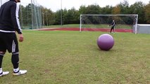 GIANT FOOTBALL PENALTY SHOOT OUT! | BILLY VS JEZZA