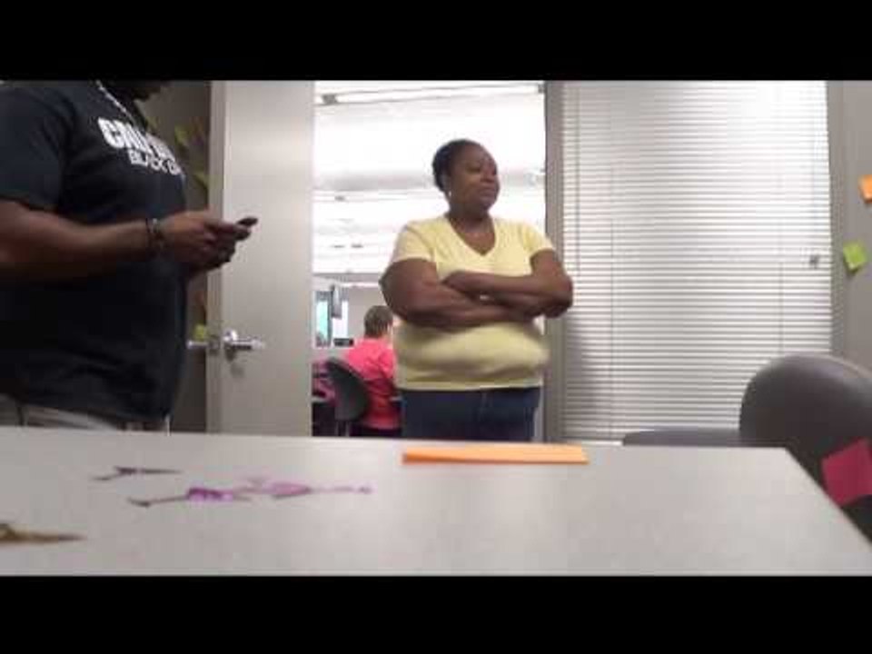 Office prank reaction