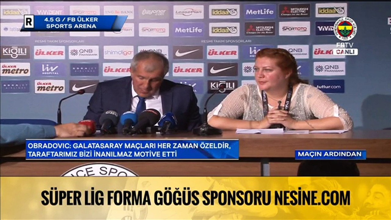 Zeljko Obradovic'in Basın Toplantısı - Fenerbahçe 92-74 Galatasaray Odeabank