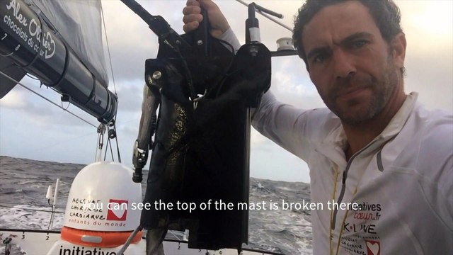 Tanguy De Lamotte explains the damage on board Initiatives Coeur / Vendée Globe