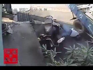 A man Secured in a dangerous accident
