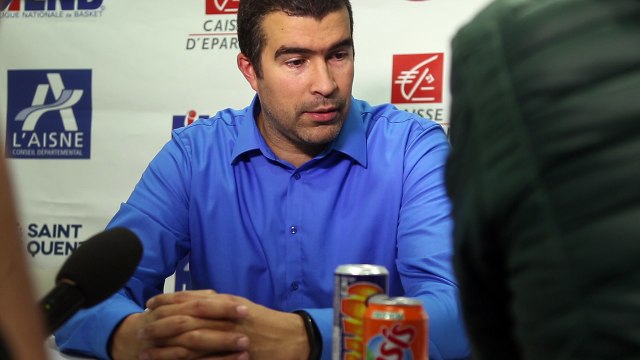 Jérôme Navier, le coach d'SQBB, réagit suite à la victoire des Saint-Quentinois face à Boulogne Sur Mer.