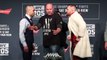 Conor McGregor vs. Eddie Alvarez UFC 205 Staredown