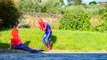 Frozen Elsa & Spiderman Become Mermaid Underwater Vs Shark! W Princess Ariel! Funny Superheroes