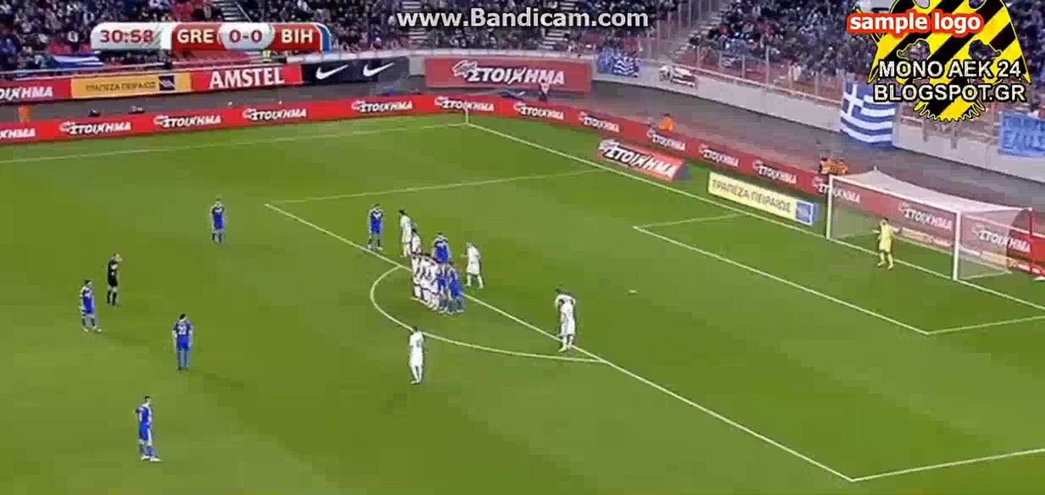 Miralem Pjanić Goal HD - Greece 0-1 Bosnia-Herzegovina - 13.11.2016 HD