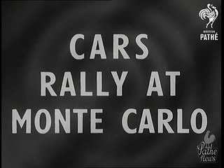 1949 Cars Rally At Monte Carlo