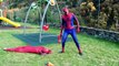 Spiderman vs Venom vs Frozen Elsa NERF BATTLE - Spiderman Saves Elsa - Superhero Fun in Real Life :)