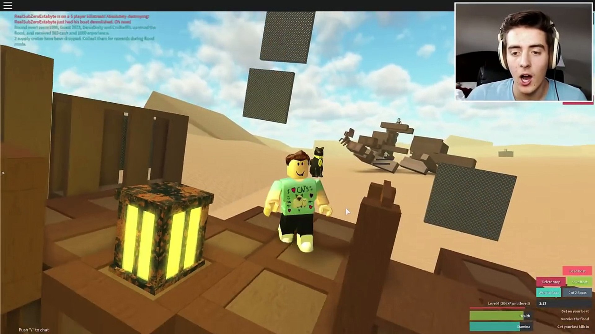Roblox Adventures Whatever Floats Your Boat Surviving The Flood Video Dailymotion - od roblox