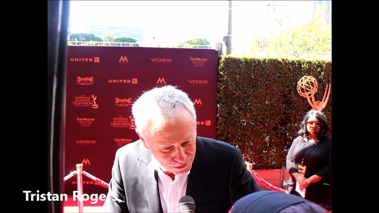 Tristan Rogers of The Young and the Restless at 2016 Emmy Awards Red Carpet