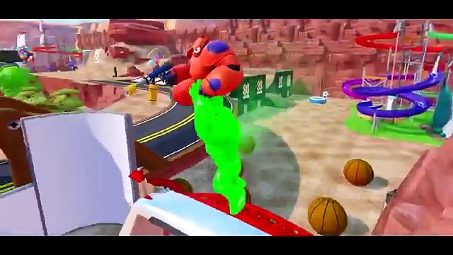 Желтый Халк & Дональд Дак & Микки Маус гонки друзей , мультик игра для детей