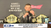 Conor McGregor Announces He Will Be Father In 2017