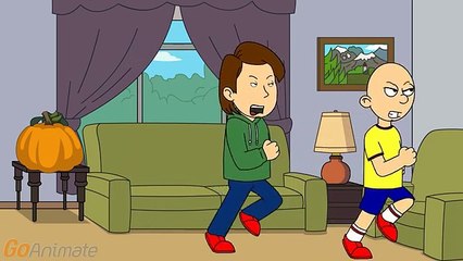 Caillou Gets Grounded on Halloween!