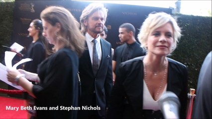 Mary Beth Evans and Stephen Nichols of Days of our Lives at 2016 Daytime Emmy Awards