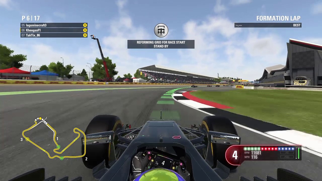 First corner crash