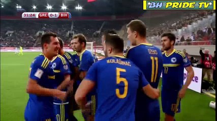 GRCKA-BIH 1:1  // MIRALEM PJANIC GOL // 13.11.2016.GOD //