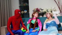 Spiderman vs Venom vs Frozen Elsa Elsa Anna Kidnapped NEW Spider man & Superhero Animations