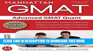 Ebook Advanced GMAT Quant (Manhattan Prep GMAT Strategy Guides) Free Read