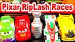 Disney Pixar Cars Races with RipLash Races Lightning McQueen The Delinquent Road Hazards and Mater