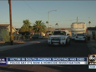 Victim dies after being shot in South Phoenix