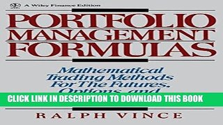 Ebook Portfolio Management Formulas : Mathematical Trading Methods for the Futures, Options, and