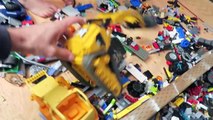 Toy Trucks Clean Up Legos part1
