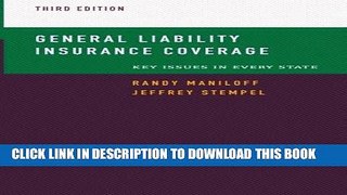 Best Seller General Liability Insurance Coverage: Key Issues In Every State Free Read
