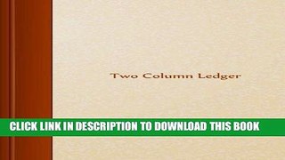 Ebook Two Column Ledger: 8.5