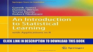 Best Seller An Introduction to Statistical Learning: with Applications in R (Springer Texts in