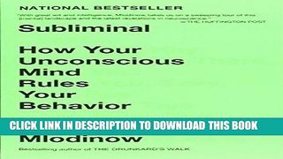 Best Seller Subliminal: How Your Unconscious Mind Rules Your Behavior Free Read
