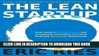 Best Seller The Lean Startup: How Today s Entrepreneurs Use Continuous Innovation to Create