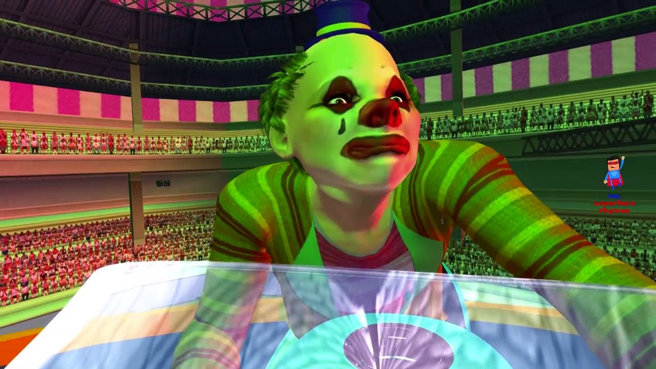 Circus Clown Cartoon Singing And Dancing Finger Family Nursery Rhymes For Children And Kids