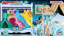Barbie as Disney Princess Elsa Rapunzel Ariel Cinderella Snow White Dress Up Game for Girls