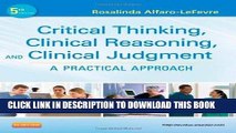 [PDF] Critical Thinking, Clinical Reasoning, and Clinical Judgment: A Practical Approach, 5e