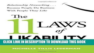 Best Seller The 11 Laws of Likability: Relationship Networking . . . Because People Do Business