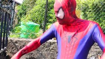 Spiderman Arrested! Cop Kidnapped vs Venom in Jail! w/ Lady Hulk & Batman! Superhero fun :)