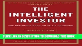 Best Seller The Intelligent Investor: The Definitive Book on Value Investing. A Book of Practical