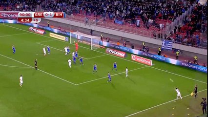 Grande golo que deu o empate à Grécia ao cair do pano