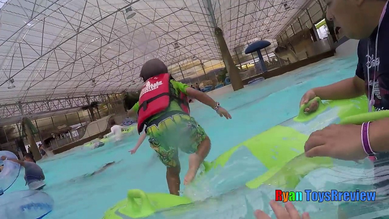 WATERPARK WAVE POOL Family Fun Outdoor Amusement Giant Waterslides  Ryan ToysReview-u_zTRna77Qc