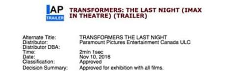 Noticias de transformers 5 (Nuevo teaser-trailer confirmado)
