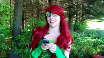 Spiderman & Frozen Elsa - Poison Ivy in LOVE! Joker Superhero Fun in Real Life!