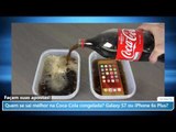 Quem se sai melhor na Coca-Cola congelada? Galaxy S7 ou iPhone 6s Plus?
