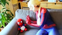 SpiderFrozen & Spiderbaby vs Joker Prank w/ Spiderman vs SpiderElsa & Snake Superheroes In Real Life